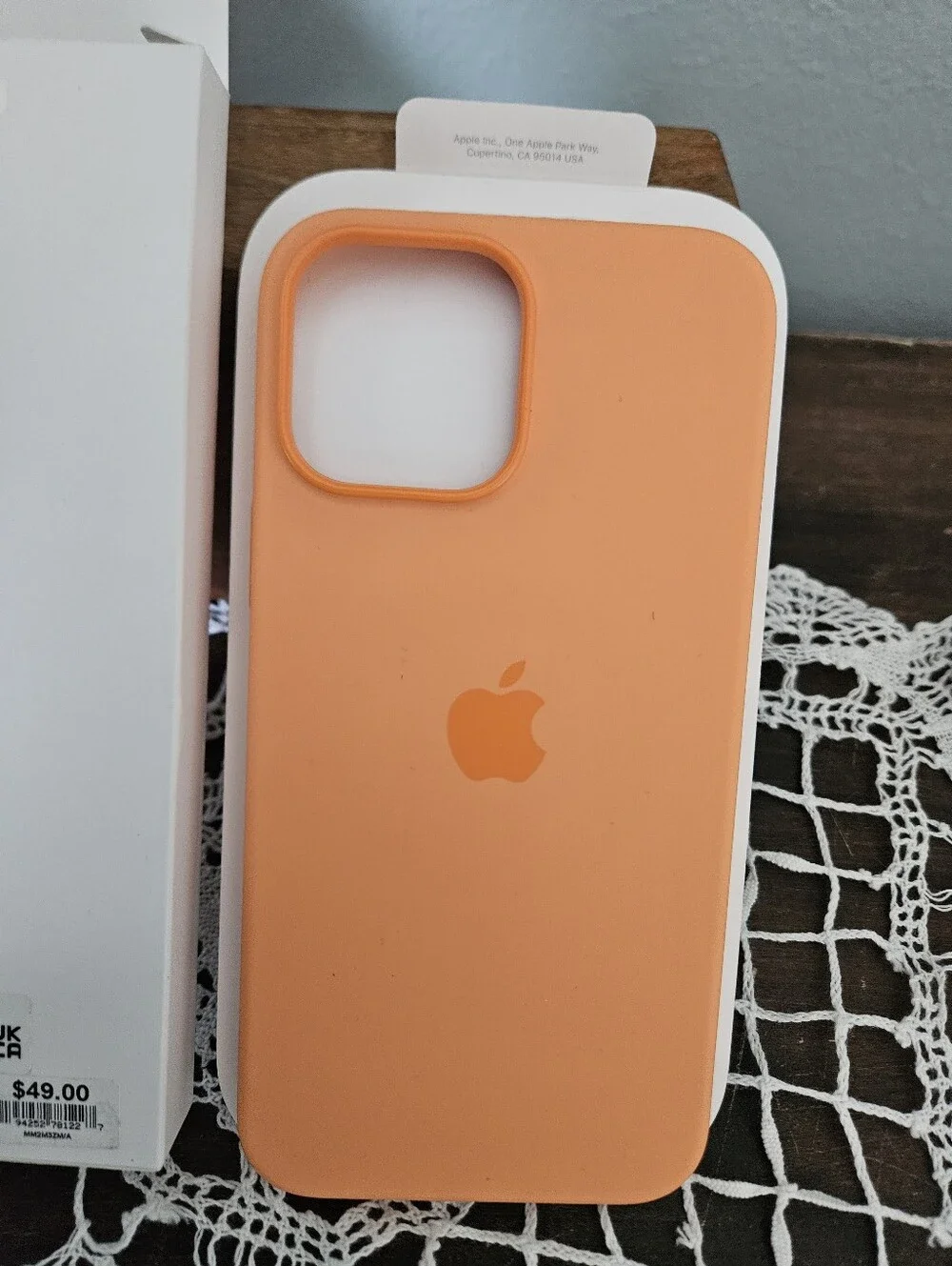 APPLE New Iphone 13 Pro Max Silicone Phone case Marigold color.